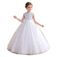 thumbnail image 5 of Cute Little Girls Dresses Starry Sequin Evening Party Gown Elegant Beach Dresses for Girl Size 8-9T, 5 of 9