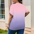 thumbnail image 5 of VerPetridure Women's Plus Size Short Sleeve Round Neck Pocket Tee Shirt Basic Solid Loose Tunic Tops, 5 of 5