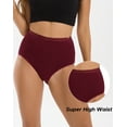 thumbnail image 4 of INNERSY Women's Cotton Underwear Super High Waisted Breathable Briefs 4-Pack(XX-Large,Bassics), 4 of 7