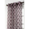 Quatrefoil Printed Sheer Extra Wide Grommet Curtain Panels