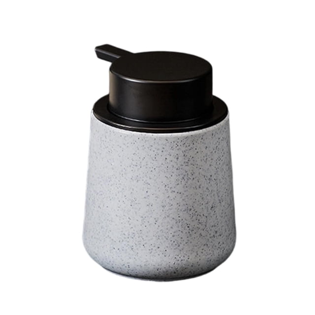 Dispensador de jabón, botella con bomba rellenable, dispensador manual de líquido, accesorio para encimera de baño, material PP, apto para cocina, bañ Blanco