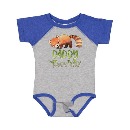 

Inktastic Daddy Loves Me Cute Red Panda Gift Baby Boy or Baby Girl Bodysuit