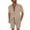 Khaki, variant on Mens 2 Pieces Short Sets Short Sleeve Casual Button Down Shirt Sets Summer Beach Outfits Sets Summer Tracksuit Shirt and Shorts Set