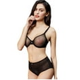 thumbnail image 2 of Varsbaby Women's Underwire Sheer Bra and High Waist Panties Sets, 2 of 5