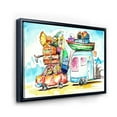 thumbnail image 3 of Designart 'Caravans With Family Travel' Farmhouse Framed Canvas Wall Art Print, 3 of 5