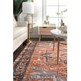 thumbnail image 7 of nuLOOM Florence Vintage Persian Area Rug, 8' 2" x 10', Rust, 7 of 7