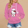 thumbnail image 1 of Sudaderas con capucha de dibujos animados de Hello Kitty para niñas y mujeres, Tops para niños, jerséis para niños, ropa para adolescentes de 1 a 16 años, 1 of 4