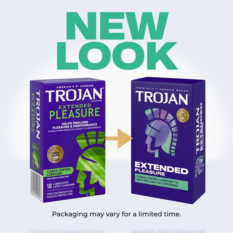 Trojan Extended Pleasure Climax-Control Latex Lubricated Condoms, 12 Count HSA/FSA Eligible - Walmart.com Trojan Extended Pleasure Climax-Control Latex Lubricated Condoms, 12 Count HSA/FSA Eligible - Walmart.com