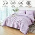 thumbnail image 2 of RYNGHIPY Lavender Twin Size Comforter Set for Girls Women 3 Pcs Purple Pom Ball Boho Bedding Set with Pillowcases 100% Microfiber Lightweight Breathable Quilt Set (Lavender, Twin), 2 of 5