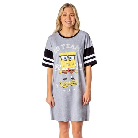 

Nickelodeon SpongeBob SquarePants Womens Nightgown Sleep Pajama Shirt (Large)