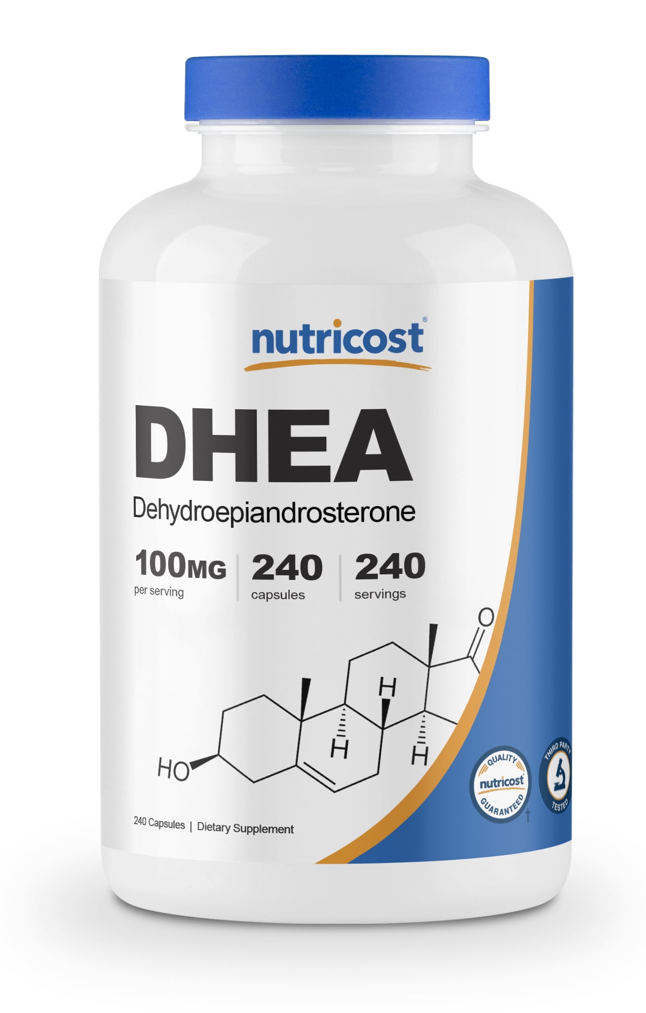 Nutricost DHEA 100mg, 240 Capsules Gluten Free, Soy Free, NonGMO