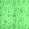 thumbnail image 1 of Ahgly Company Indoor Square Oriental Emerald Green Traditional Area Rugs, 4' Square, 1 of 4