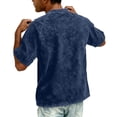 thumbnail image 5 of Resicozy Distressed Henley Shirts for Men Short Sleeve Washed T Shirts Vintage Relaxed Fit Wash Tshirt 2026 Navy 2XL, 5 of 8