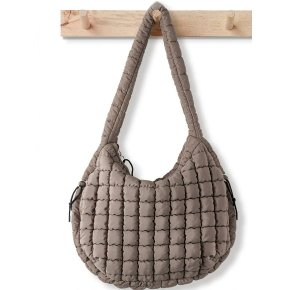 Bolso Babysun Puffer de nailon acolchado para mujer, talla grande