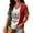 Red, variant on Mexico 2026 Soccer Cup Fan Jersey for Women, V-Neck Short Sleeve T-Shirt with Flag Color & Soccer Graphic Print, Breathable Casual Sports Tee Pullover Top, 1 PC Army Green L