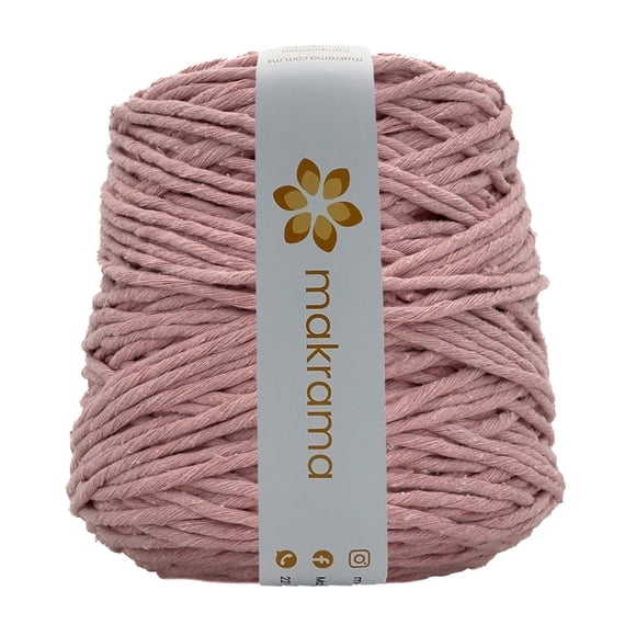 Hilaza Algodón 4mm Makrama 1kg Rosa Claro