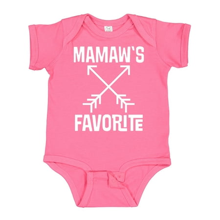 

Inktastic Mamaw s Favorite Grandson Childs Gift Baby Boy or Baby Girl Bodysuit