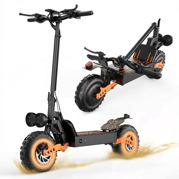Off Road Electric Scooter for Adults, 3000W Dual Motors, up to 35 MPH & 70 Miles Range, 48V 20Ah Battery, 11" All-Terrain Tires, NFC Unlock, Foldable Fast E-Scooter, Dual Suspension