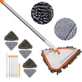 thumbnail image 3 of MesaSe Cleaning Mop 360° Rotatable Adjustable Length Triangular Mop Soft Super Water Absorption Dry and Wet Wall Cleaning Mop for Floor Wall Window Cleaning, 3 of 10