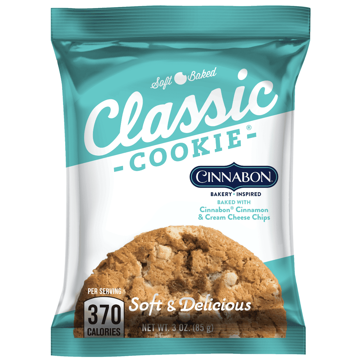 (6 pack) Classic Cookie® Cinnabon® Soft Baked Cookie, 3 oz, 1 Count