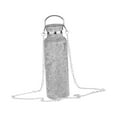 thumbnail image 3 of Botella de agua Diamond con cadena, 500 ml, rellenable, térmica, con purpurina al vacío Plata AB, 3 of 7
