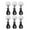 White, variant on 6 Pieces Holder Straps Keeper Inflatable Boat Paddle Storage Durable Clip for Rowing, Canoe, Watercraft White