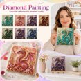 thumbnail image 6 of Diamond Painting Kits for Adults Dragon, 3D Special Shape Diamond Art Kits for Beginners, Crystal Rhinestones Diamond Painting for Home Wall Decoration Gift, Animal(Purple), 7.87in, 6 of 6
