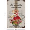 thumbnail image 2 of Letreros metálicos retro vintage con diseño floral de primavera y conejo de Pascua, placa de metal con diseño de conejo de Pascua de 12 x 8 pulgadas, 2 of 7
