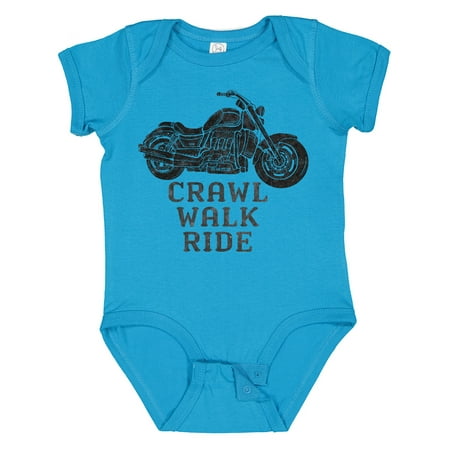 

Inktastic Crawl Walk Ride Motorcycle Gift Baby Boy or Baby Girl Bodysuit