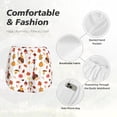 thumbnail image 6 of Lsque Autumn Maple Leaf with Hedgehog Printed Women's Running Shorts with Liner Pockets,Elastic Quick Dry Workout Athletic Gym Yoga Shorts,Womens High Waist Shorts-X-Large, 6 of 9