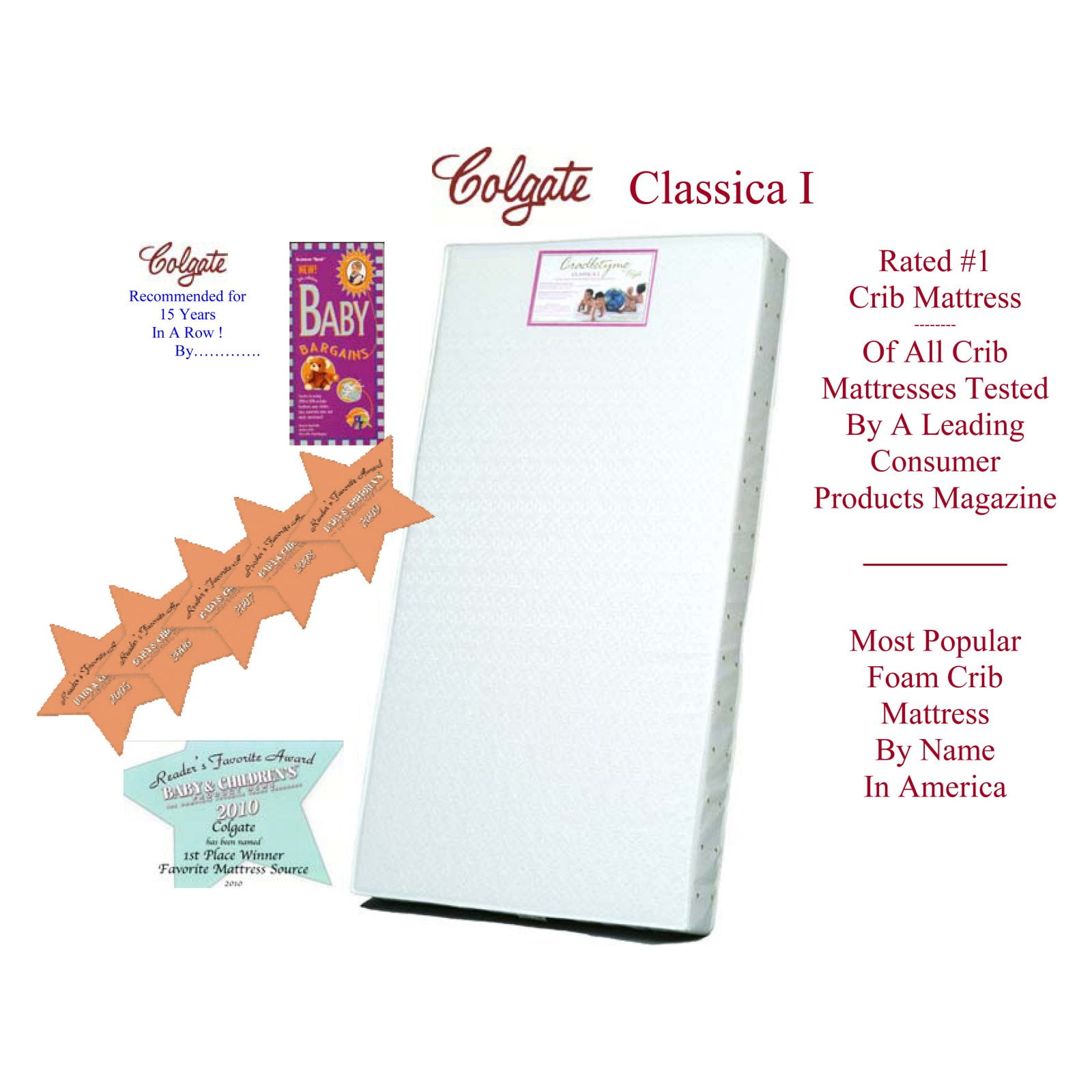 colgate classica crib mattress