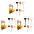 thumbnail image 2 of fastboy 6pcs/set Cute And Fun Fruit Pick Easy To Distinguish Fruits Snacks ABS Fruit Fork Cartoon Round Edge 3Set, 2 of 6