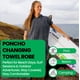 thumbnail image 2 of Poncho de surf Towel COR con capucha, secado rápido, color cobalto medio, 2 of 7