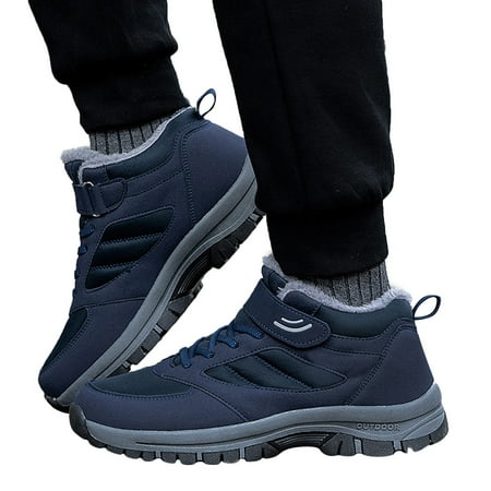 

Chnzic Couple Models Men s Middle Aged And Elderly High Top Plus Velvet Thickening Non Slip Wear Comfortable Cotton Shoes Warm Sports Cotton Shoes