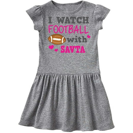 

Inktastic I Watch Football with My Savta Gift Toddler Girl Dress
