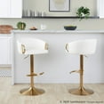 thumbnail image 4 of LumiSource Claire Adjustable Barstool - Set of 2, 4 of 11
