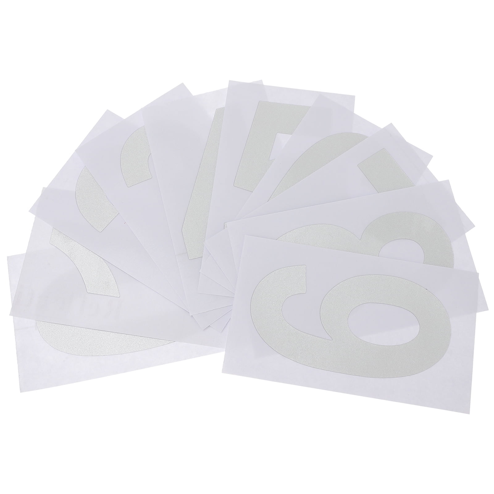 4 PCS External Mailbox Number outside Reflective Decals Numbers