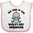 thumbnail image 3 of Inktastic Worlds Best Engineer Dad Boys Baby Bib, 3 of 4