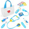 Liberry Kids Doctor Kit Aged 3-5, 18 PCS Pretend Doctor Playset with Storage Bag for Boys Girls(Blue)