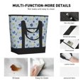 thumbnail image 3 of Insulated Cooler Bag, Blueberries leaf pattern Large Freezer Cooler Tote Bags Insulated for Food, Insulated Grocery Shopping Bags with Zippered Top for Travel School Picnic, 3 of 8