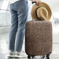 thumbnail image 2 of Brown and Black Leopard Print Luggage Cover Fashion Suitcase Cover Baggage Covers Fit 25-28 Inch Luggage (Go Travel), 2 of 5