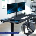 thumbnail image 3 of VIVO Electric 60" x 30" Desk, Full Pad, Black Hidden Cable Tabletop, Black Frame, 3 of 8