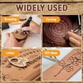 thumbnail image 5 of DIY Wood/Leather Burning Set + 26 Letters Copper Mold, Wood Alphabet Stamp Set, Tips US Plug, 5 of 8