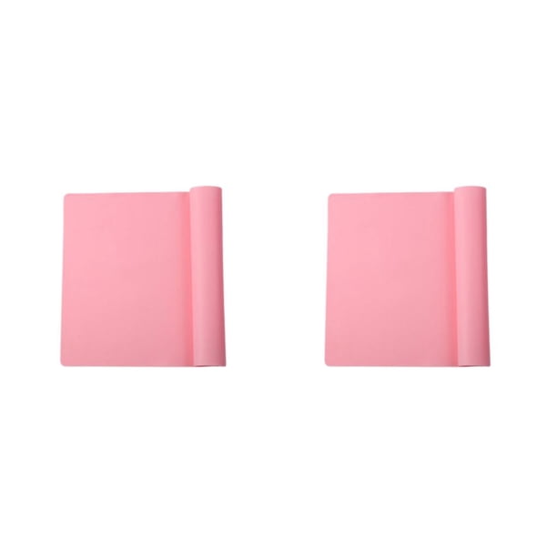 Alfombrilla de silicona Kearding para hornear Rosa 400MM*300MM*0.55MM 2Conjunto