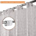 thumbnail image 3 of Cortinas de ducha resistentes al moho, cortinas impermeables de EVA, azules, 3 of 5