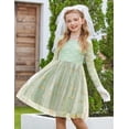 thumbnail image 6 of Arshiner Flower Girl Dress V Back Lace Long Sleeve Tulle Special Occasion Wedding Party Dresses, 6 of 6