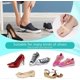 thumbnail image 5 of 6 pares de almohadillas delanteras para pies de mujer, tela de panal transpirable que absorbe el sudor, almohadilla delantera para pies de zapatos de tacón alto, 5 of 5