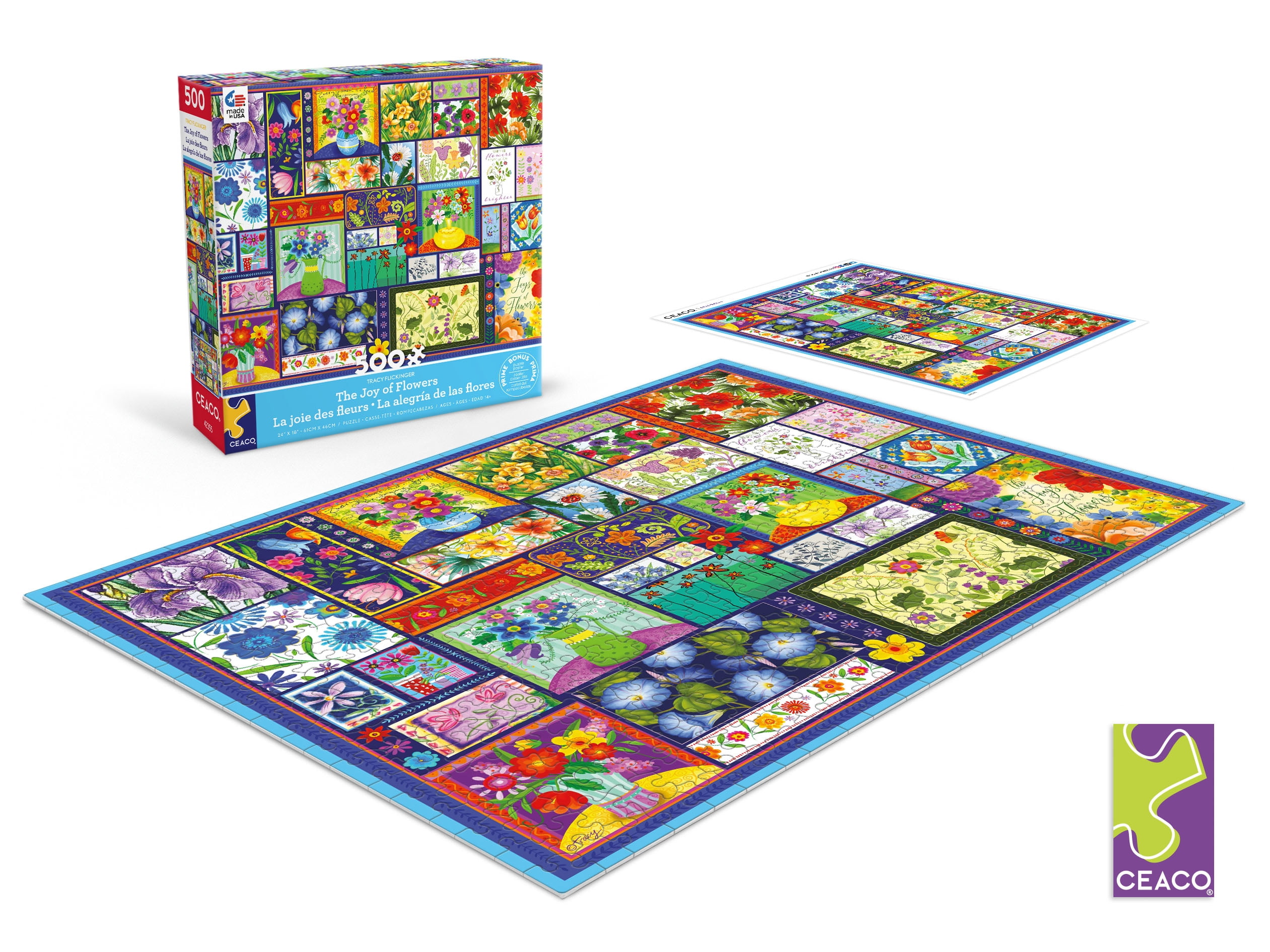 Ceaco 500 Piece The Joy of Flowers (Tracy Flickinger) Interlocking