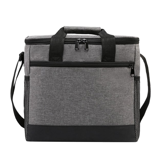 Bolsa de picnic al aire libre Bolsa térmica grande Fiambrera aislada para hombres y mujeres Gris neutro