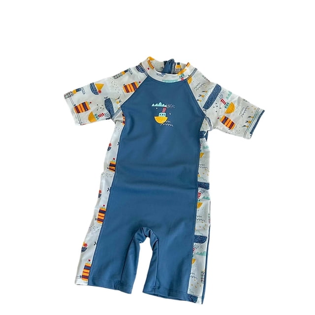 Swimsuits Boy Rash Guard Cute Print Boys Swim Shirt Bathing Suit Boys 5-6 Years